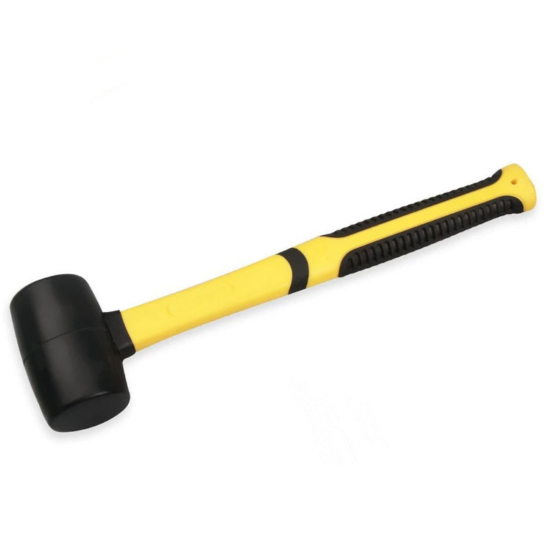 Black Rubber Mallet with Fiberglass Handle